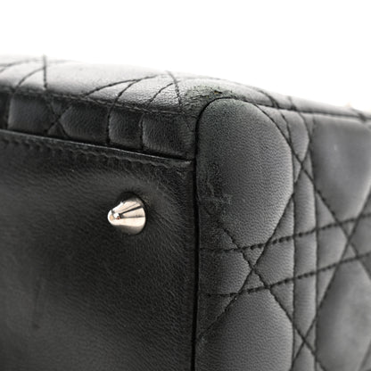 Christian Dior Lambskin Cannage Medium Lady Dior Black 12 of 12