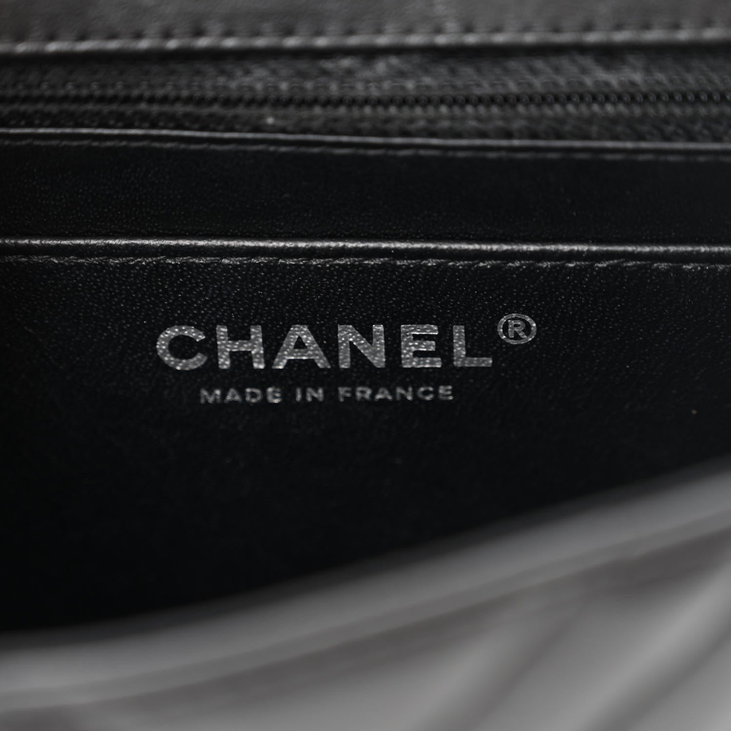 Chanel Lambskin Chevron Quilted Mini Square Flap So Black 6 of 15