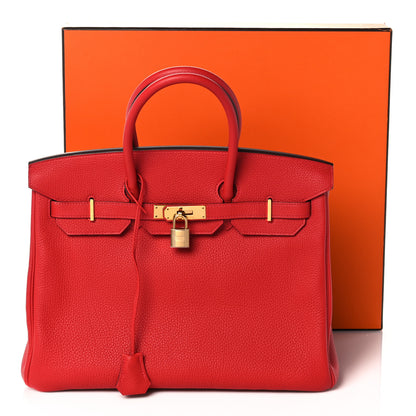 Hermes Togo Birkin 35 Geranium 37 of 37