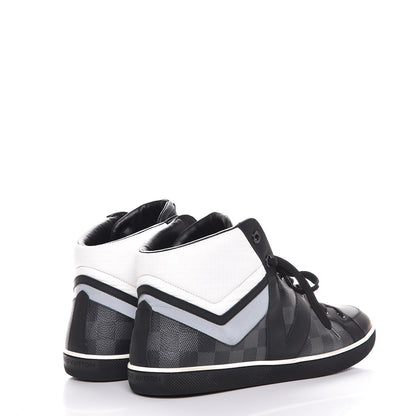 Louis Vuitton Calfskin Damier Graphite Heroes High Top Sneakers 11 4 of 10
