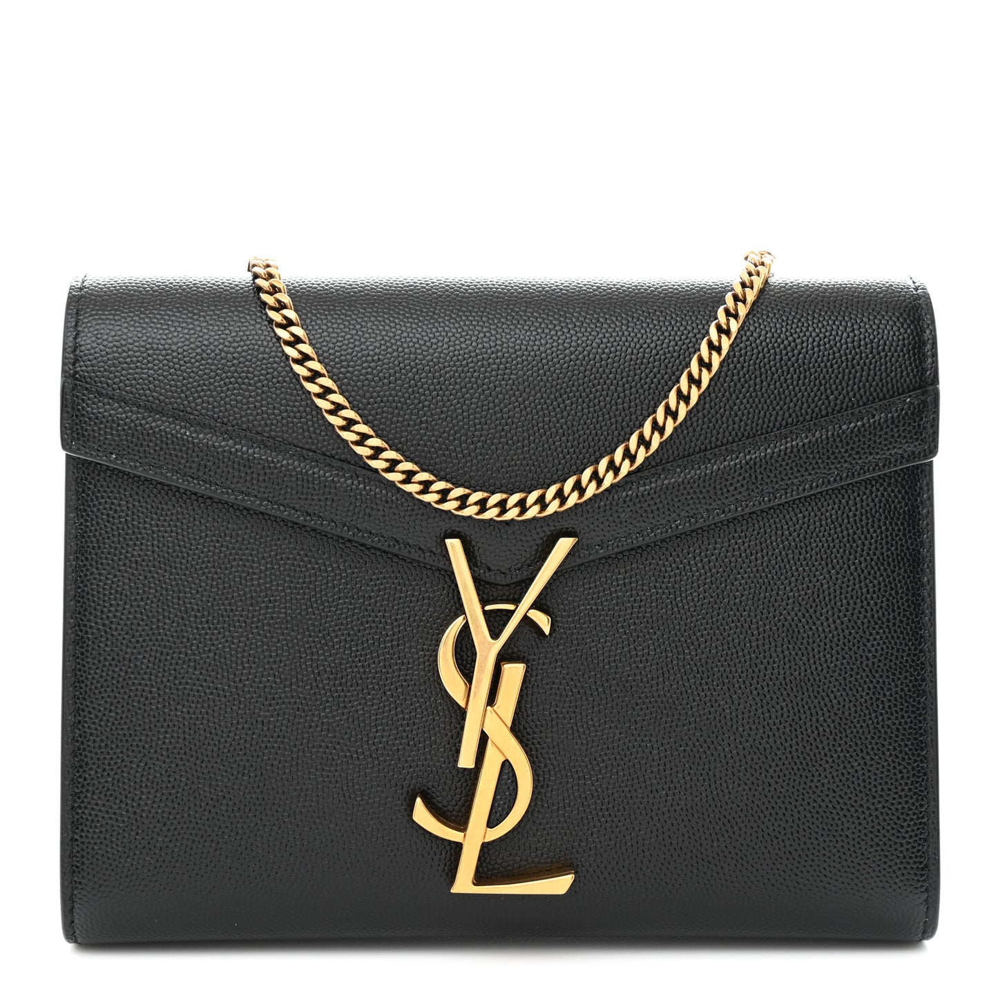 Grain De Poudre Monogram Cassandra Chain Wallet Black