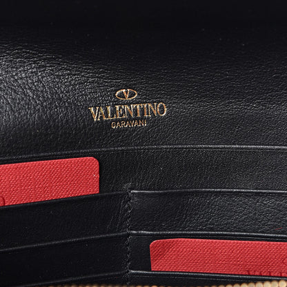 Valentino Garavani Vitello Rockstud Crossbody Wallet on Chain Black 6 of 11