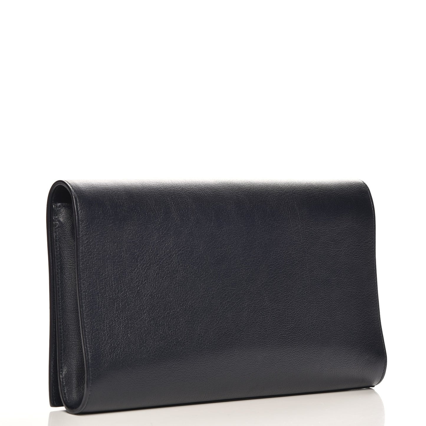 Calfskin Monogram Large Belle De Jour Clutch Navy