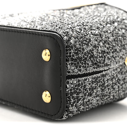 Louis Vuitton Crystal Cowhide Nano Capucines Silver Black 10 of 11