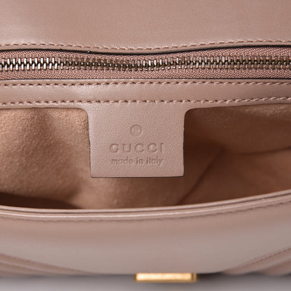 Gucci Calfskin Matelasse Small GG Marmont Shoulder Bag Porcelain Rose 6 of 7