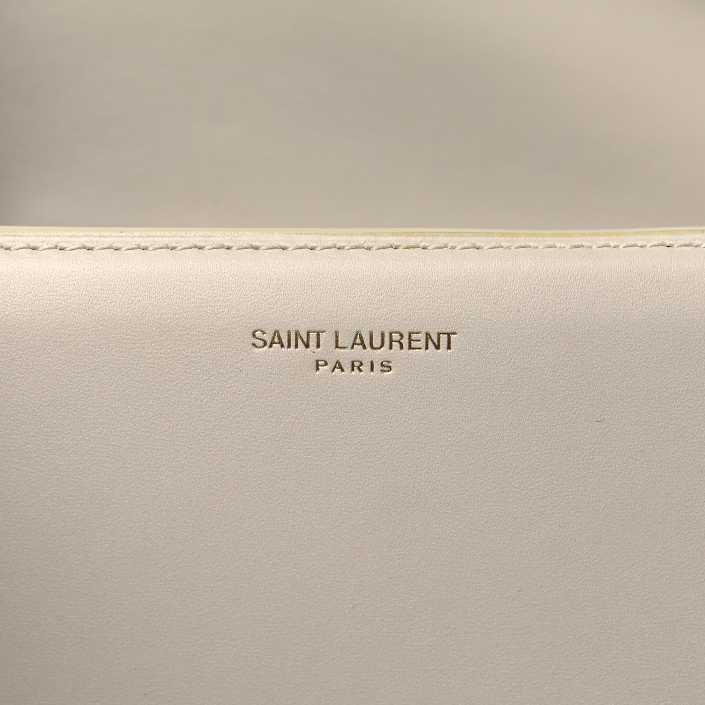 Smooth Calfskin Carre Satchel Crema Soft