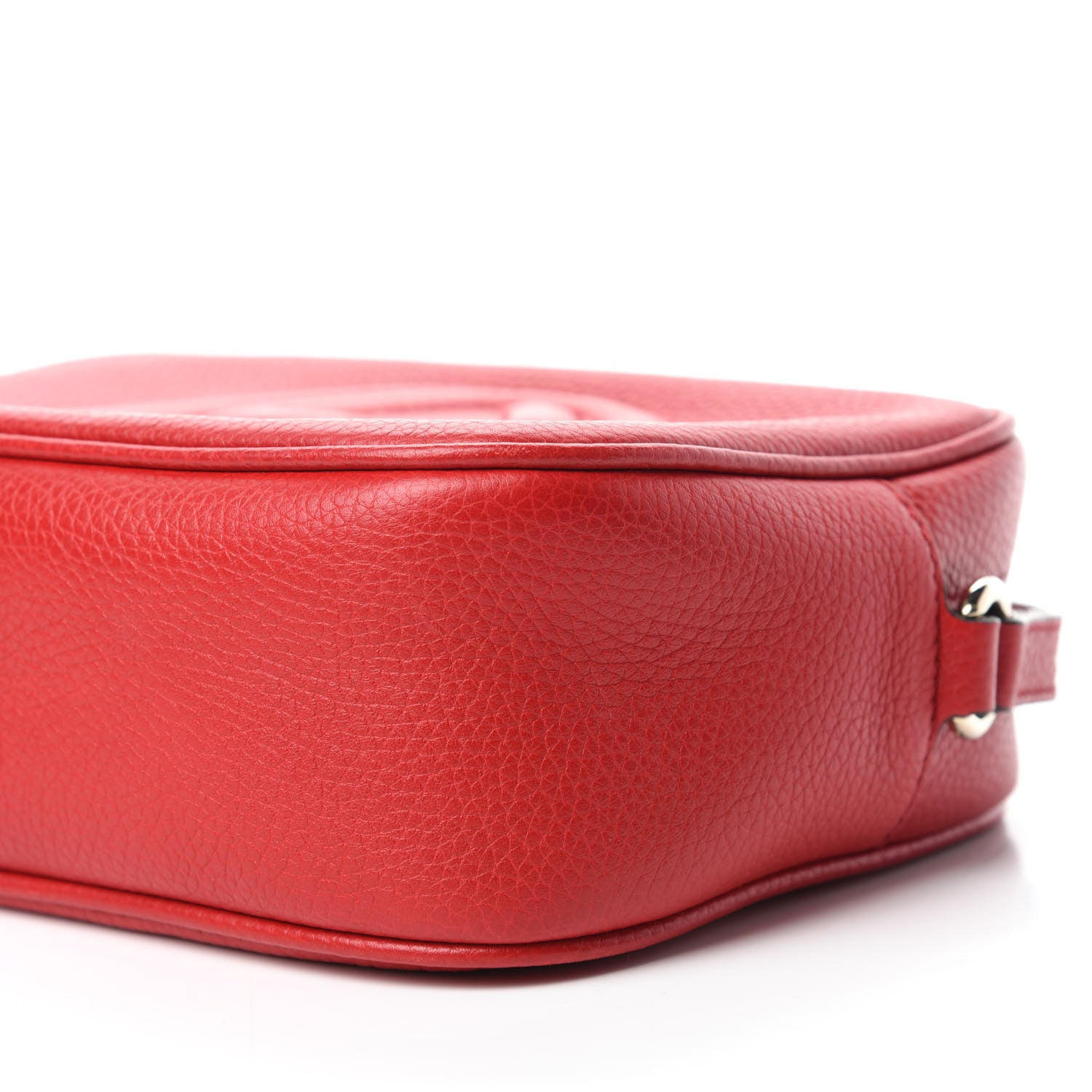 Gucci Pebbled Calfskin Small Soho Disco Bag Tabasco Red 7 of 11