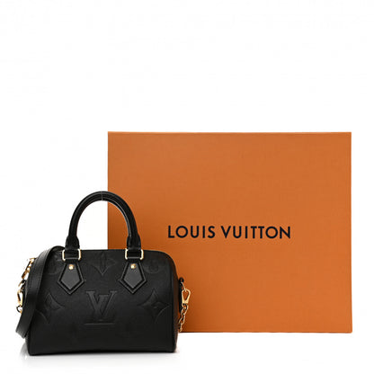 Louis Vuitton Empreinte Monogram Giant Speedy Bandouliere 20 Black 11 of 11