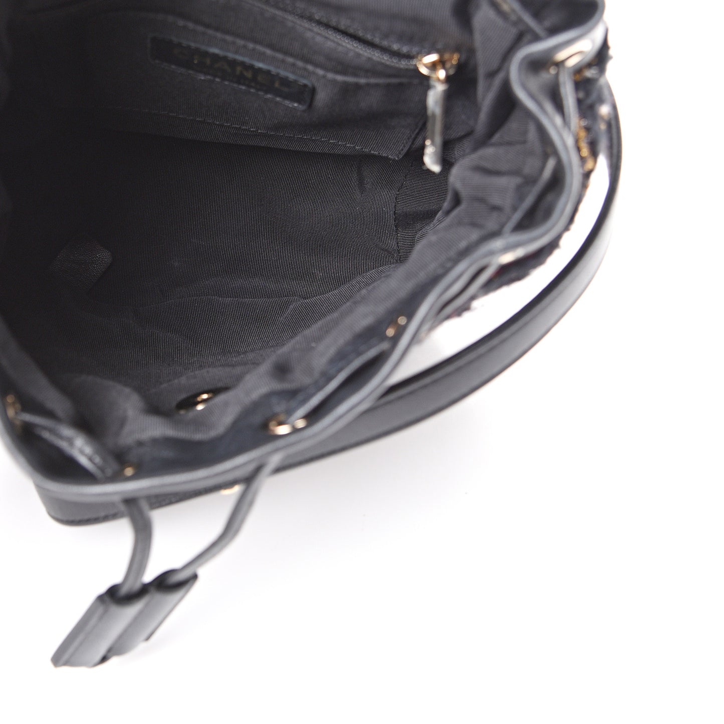 Tweed Mini Urban Spirit Backpack Black Gold
