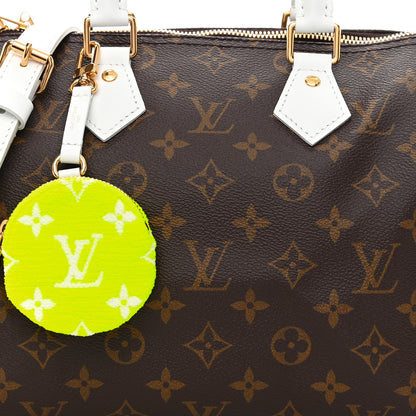Louis Vuitton Monogram LV Match Speedy Bandouliere 25 White 7 of 9