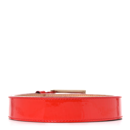 Fendi Patent FF Belt 85 34 Red 2 of 7