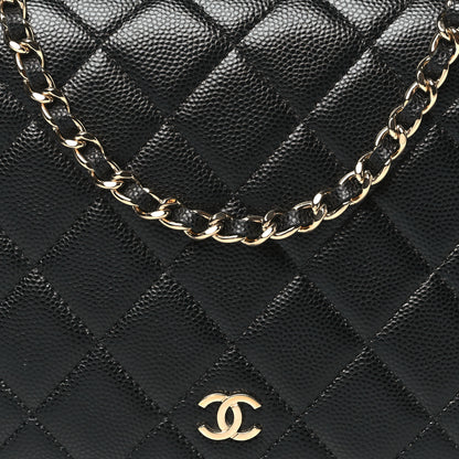Chanel Caviar Quilted Clutch With Chain  Black 9 of 11