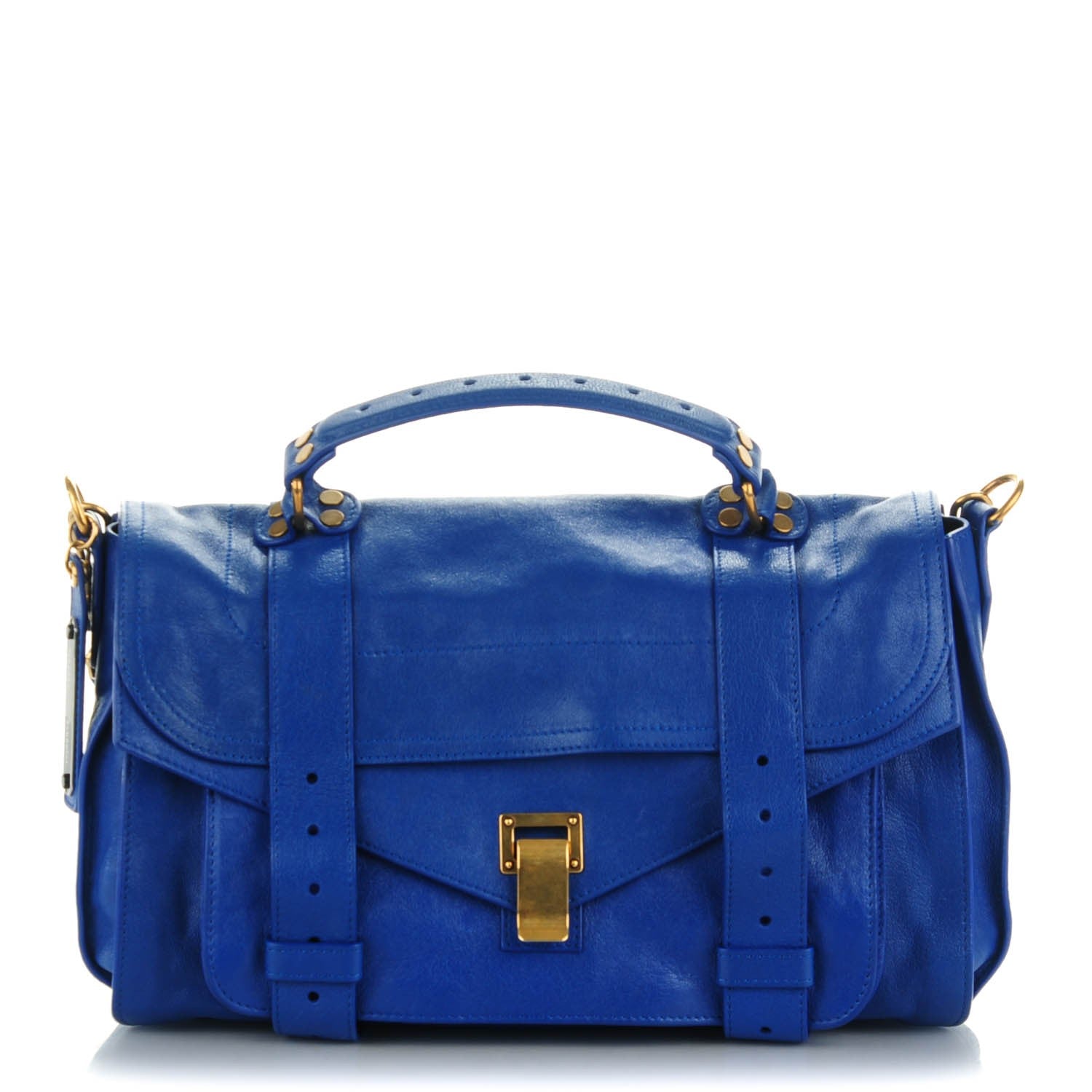 Proenza Schouler Lambskin Medium PS1 Satchel Peacock 1 of 8