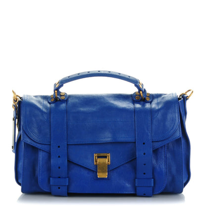 Proenza Schouler Lambskin Medium PS1 Satchel Peacock 1 of 8