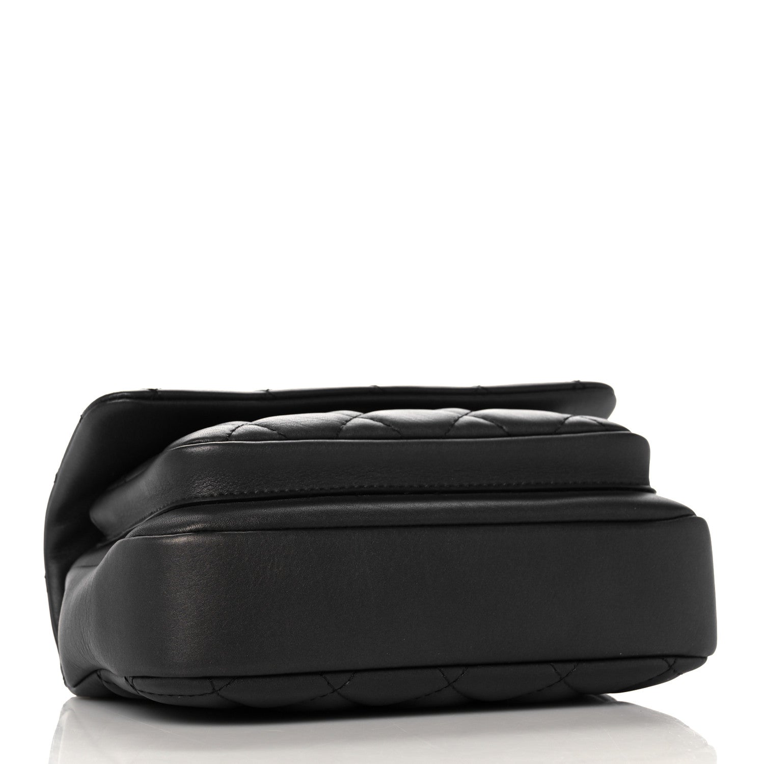 Chanel Calfskin Quilted Top Handle Flap Black 4 of 10