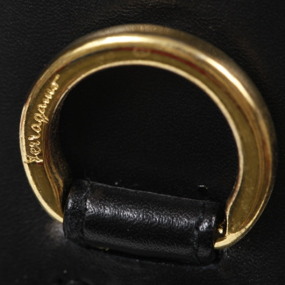 SALVATOREFERRAGAMOLeatherKatiaBagBlack