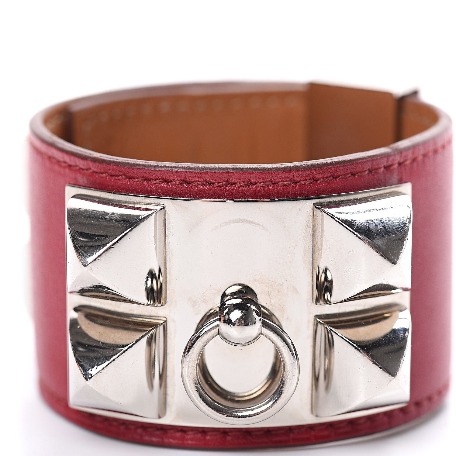 Hermes Swift Collier de Chien CDC Bracelet M Rubis 8 of 9