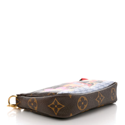 Louis Vuitton Monogram 2021 Christmas Animation London Mini Pochette Accessories Red 4 of 9