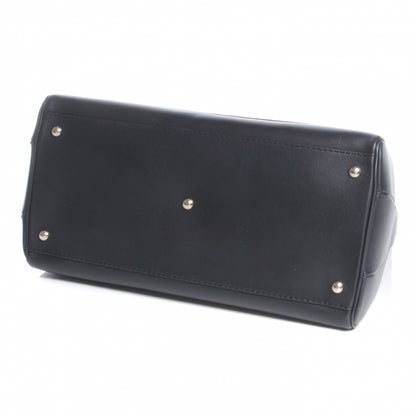 Gucci Leather Bold Bamboo Medium Top Handle Bag Black 4 of 8