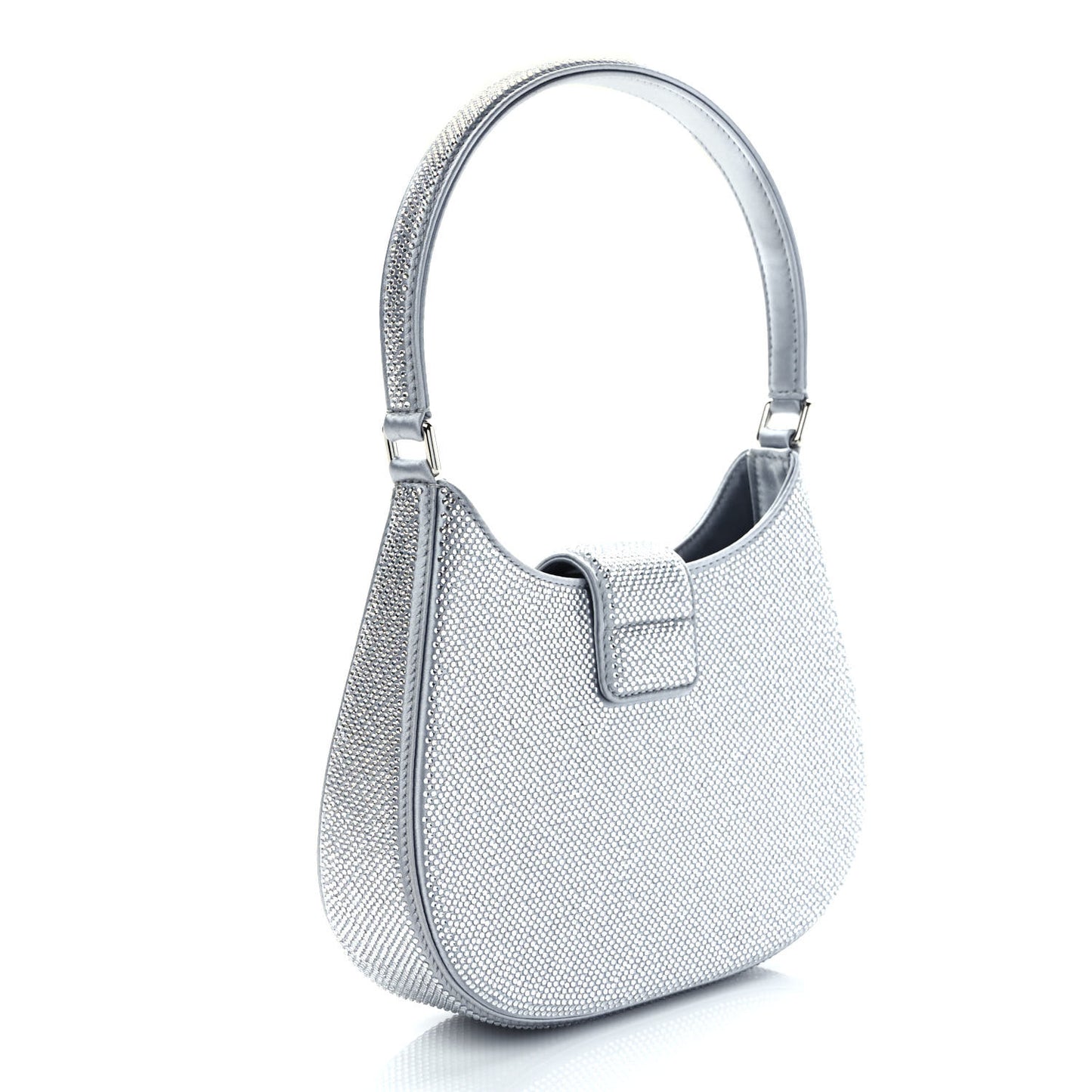 Mesh Crystal Rhinestone Small Legacy Hobo Alloy