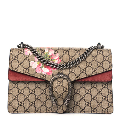 Gucci GG Supreme Monogram Blooms Small Dionysus Shoulder Bag Beige Multicolor Dry Rose 1 of 10