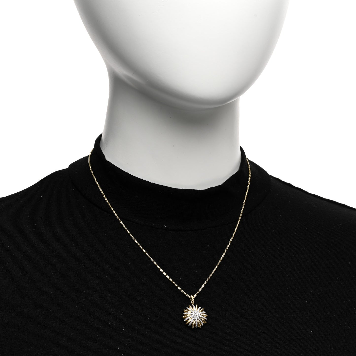 DAVID YURMAN 18K Yellow Gold Diamond Starburst Constellation Necklace