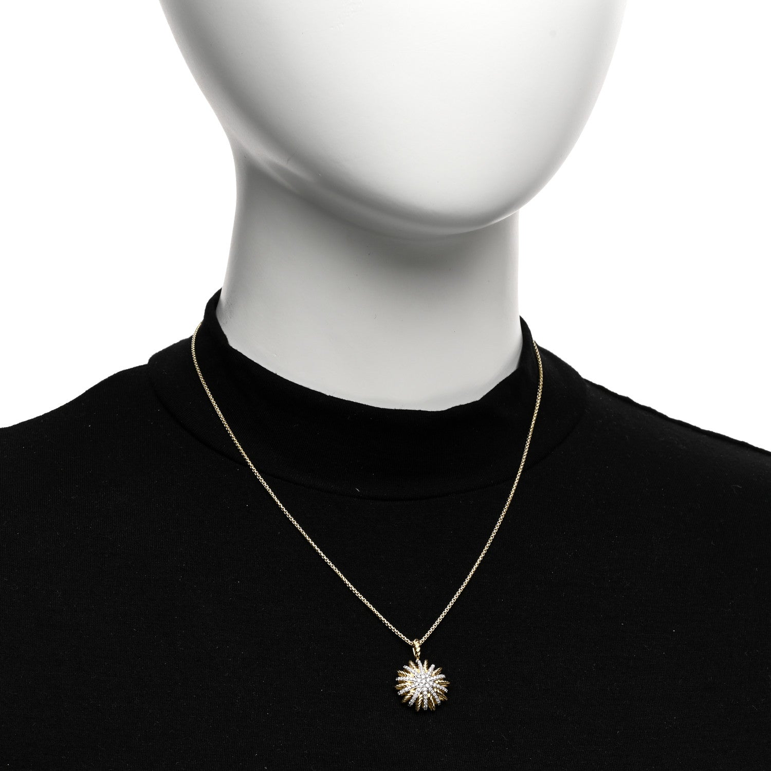 David Yurman DAVID YURMAN 18K Yellow Gold Diamond Starburst Constellation Necklace 2 of 4