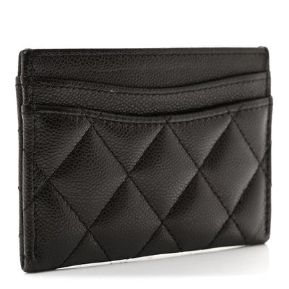 Chanel Caviar Quilted Card Holder Dark Brown 3 of 8