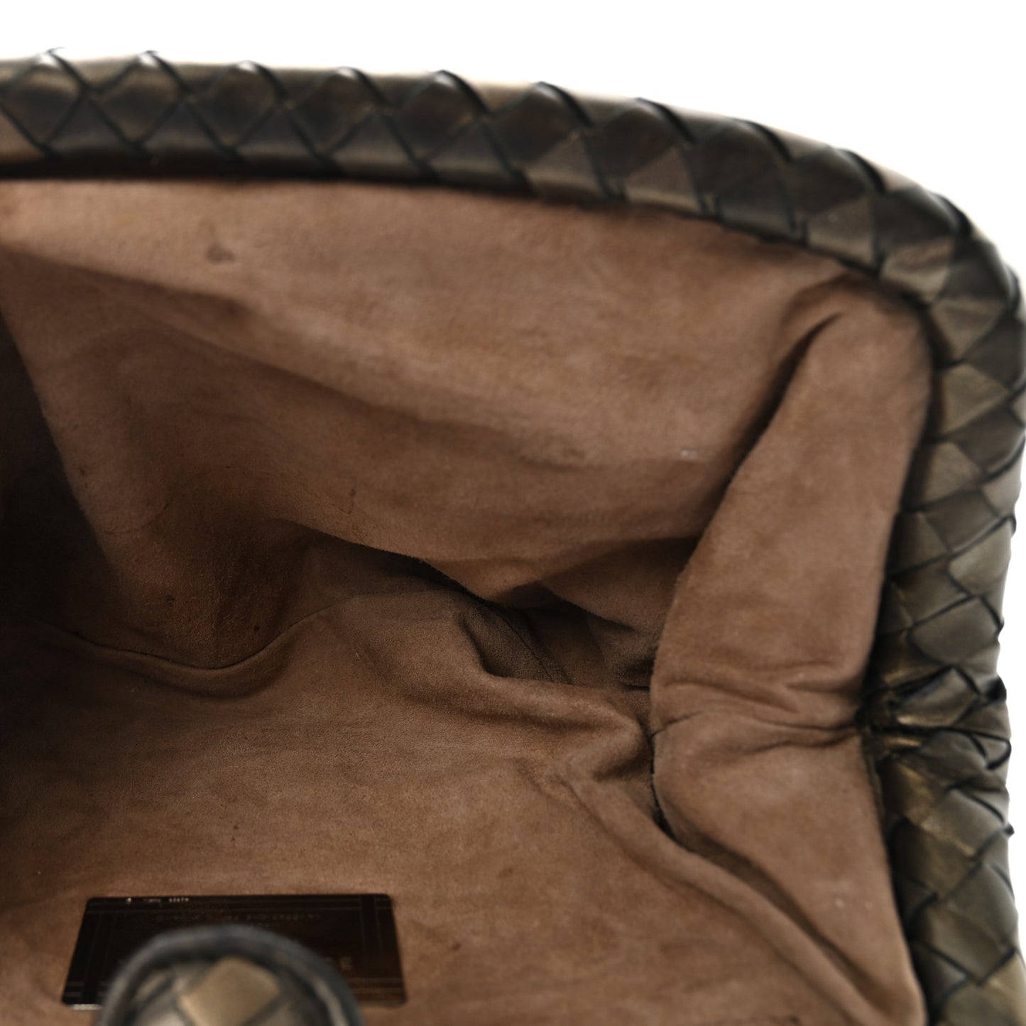 Nappa Intrecciato The Lauren 1980 Clutch Dark Gold