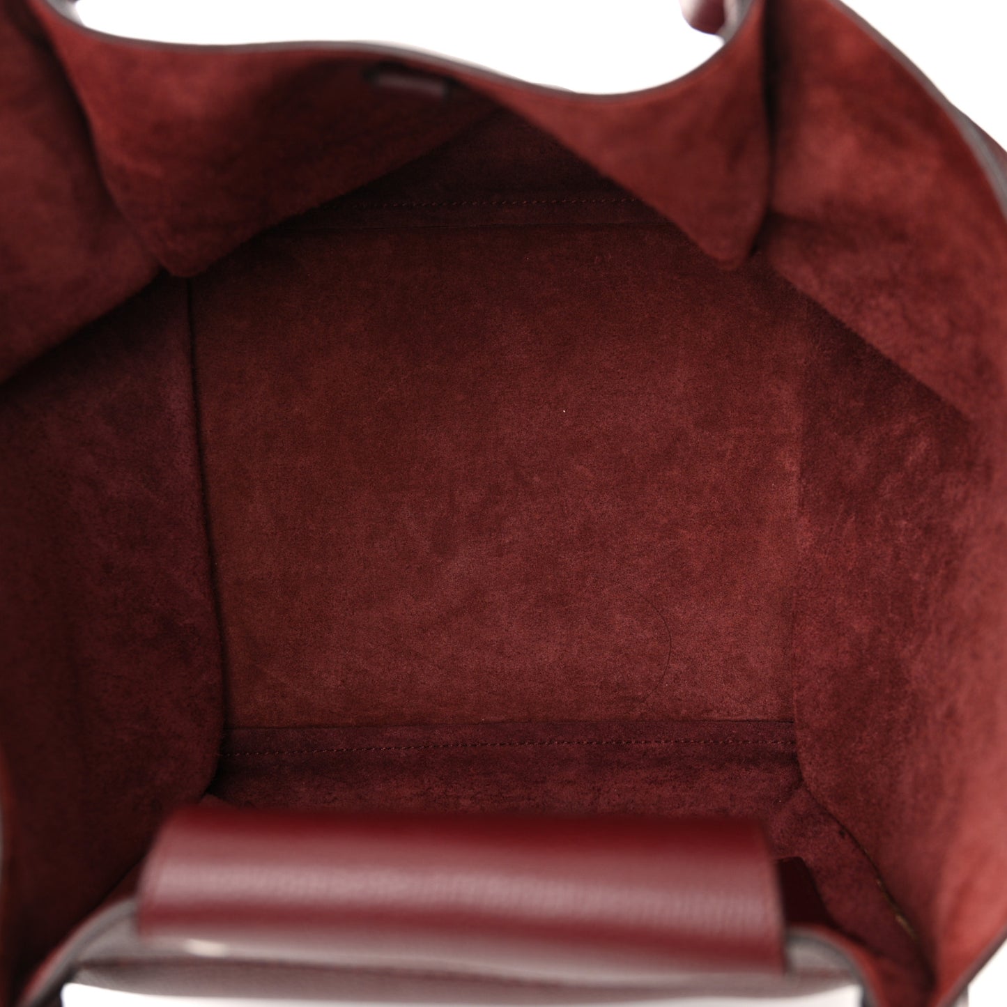 Supple Grained Calfskin Small Big Bag Wine