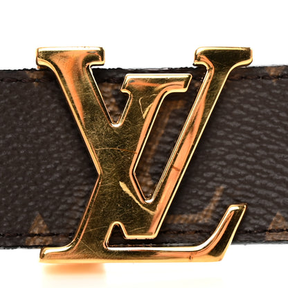 Louis Vuitton Calfskin Monogram 40mm LV Initiales Reversible Belt 85/34 Black 7 of 8