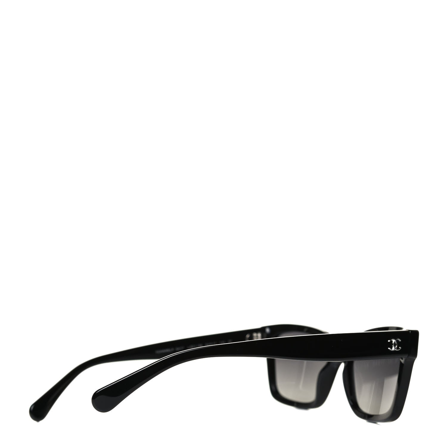 Chanel Acetate Polarized Square Sunglasses 5417 Black 4 of 9