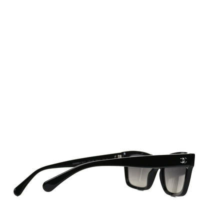 Chanel Acetate Polarized Square Sunglasses 5417 Black 4 of 9