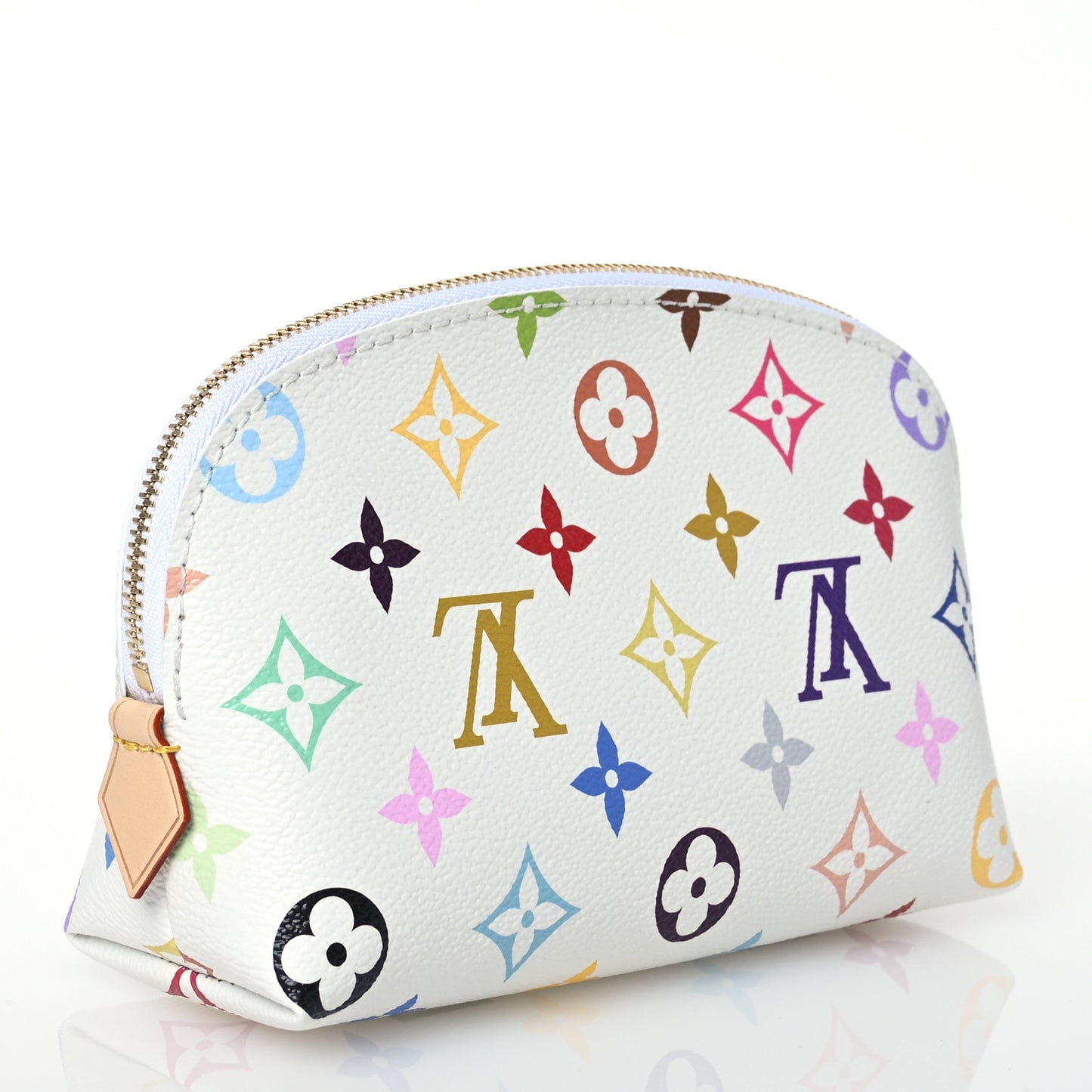 LV x TM Monogram Multicolor Cosmetic Pouch PM White
