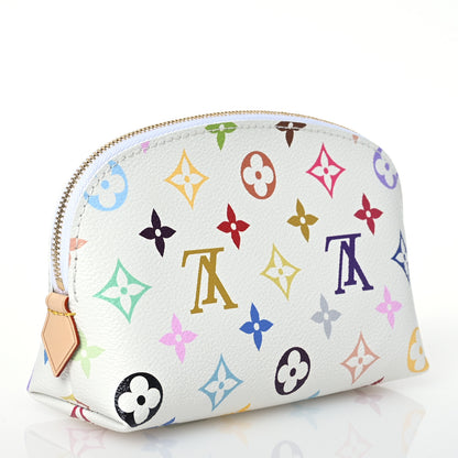 Louis Vuitton LV x TM Monogram Multicolor Cosmetic Pouch PM White 3 of 7