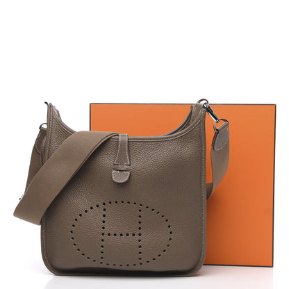 Hermes Taurillon Clemence Evelyne III PM Etoupe 10 of 10