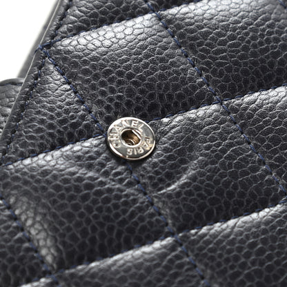 Chanel Caviar Quilted Large Flap Wallet Black 9 of 11
