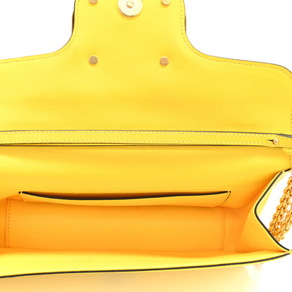 Valentino Garavani Calfskin Vlogo Loco Shoulder Bag Bright Lemon 5 of 14