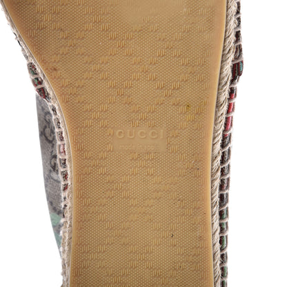 Gucci GG Supreme Monogram Tian Womens Espadrilles 40 Beige Multicolor Red 7 of 10