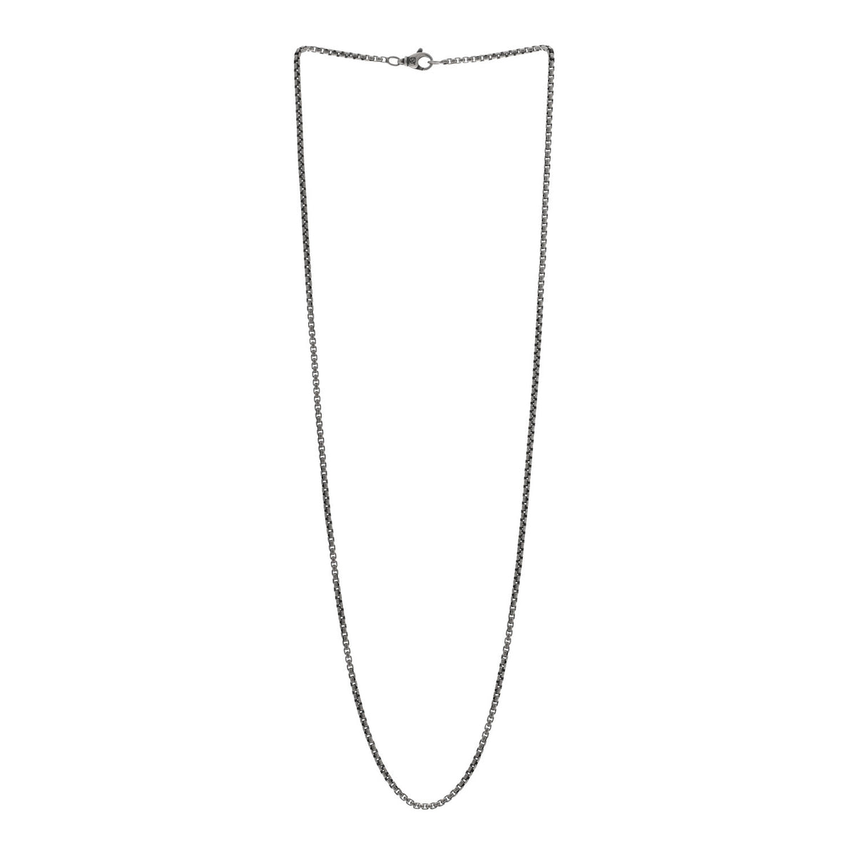 David Yurman Sterling Silver 2.5mm Box Chain Necklace 26" 3 of 4