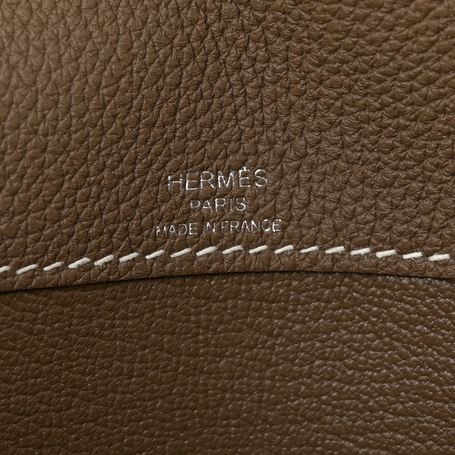 Hermes Togo Kelly Depeches 25 Pouch Etoupe 6 of 6