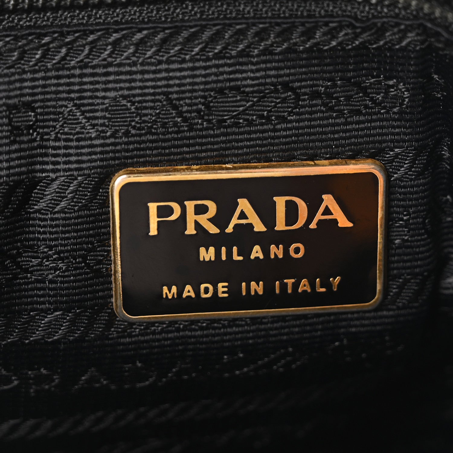 Prada Tessuto Nylon Catena Shoulder Bag Black 6 of 9