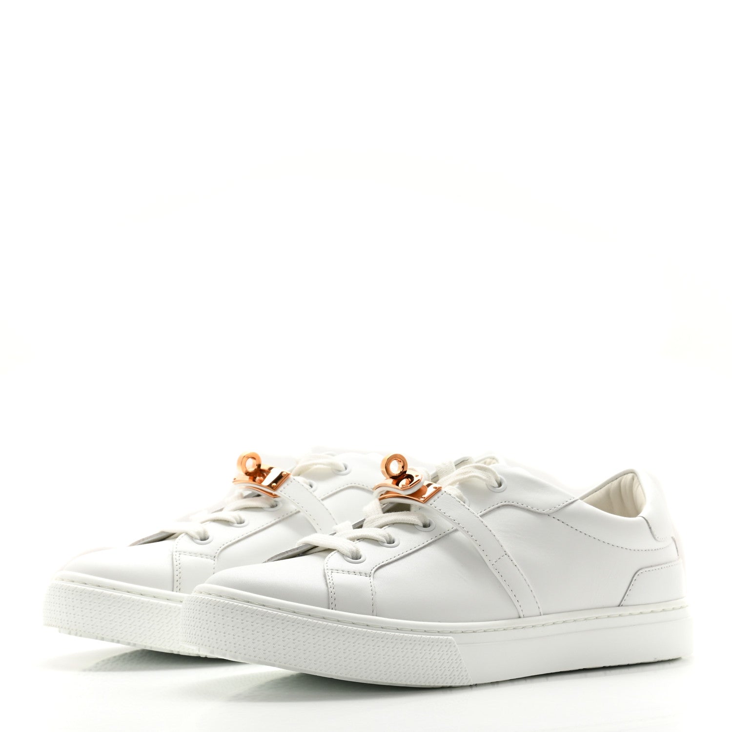 Hermes Calfskin Day Sneakers 37.5 White 3 of 11