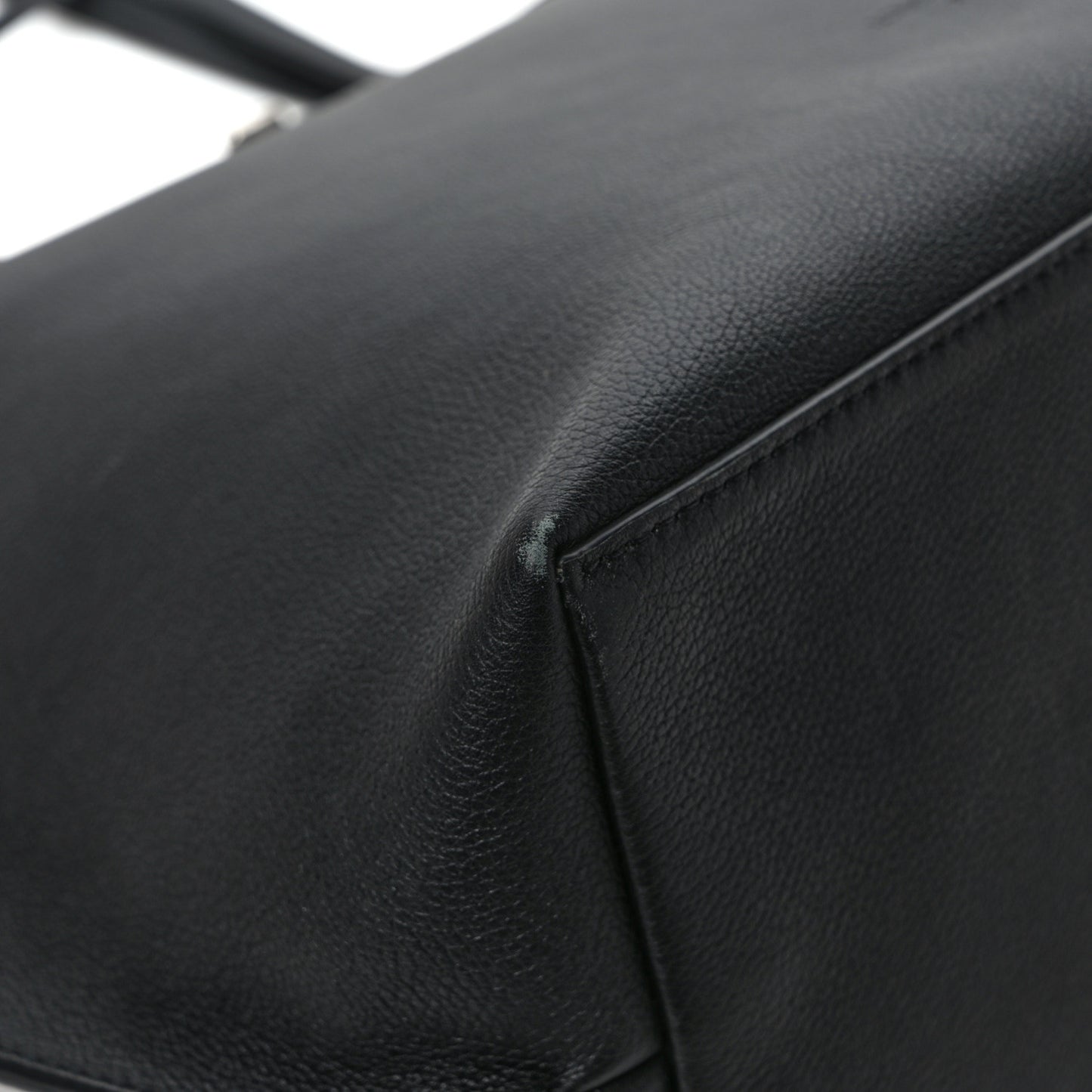 Calfskin Lockme Go Tote Black