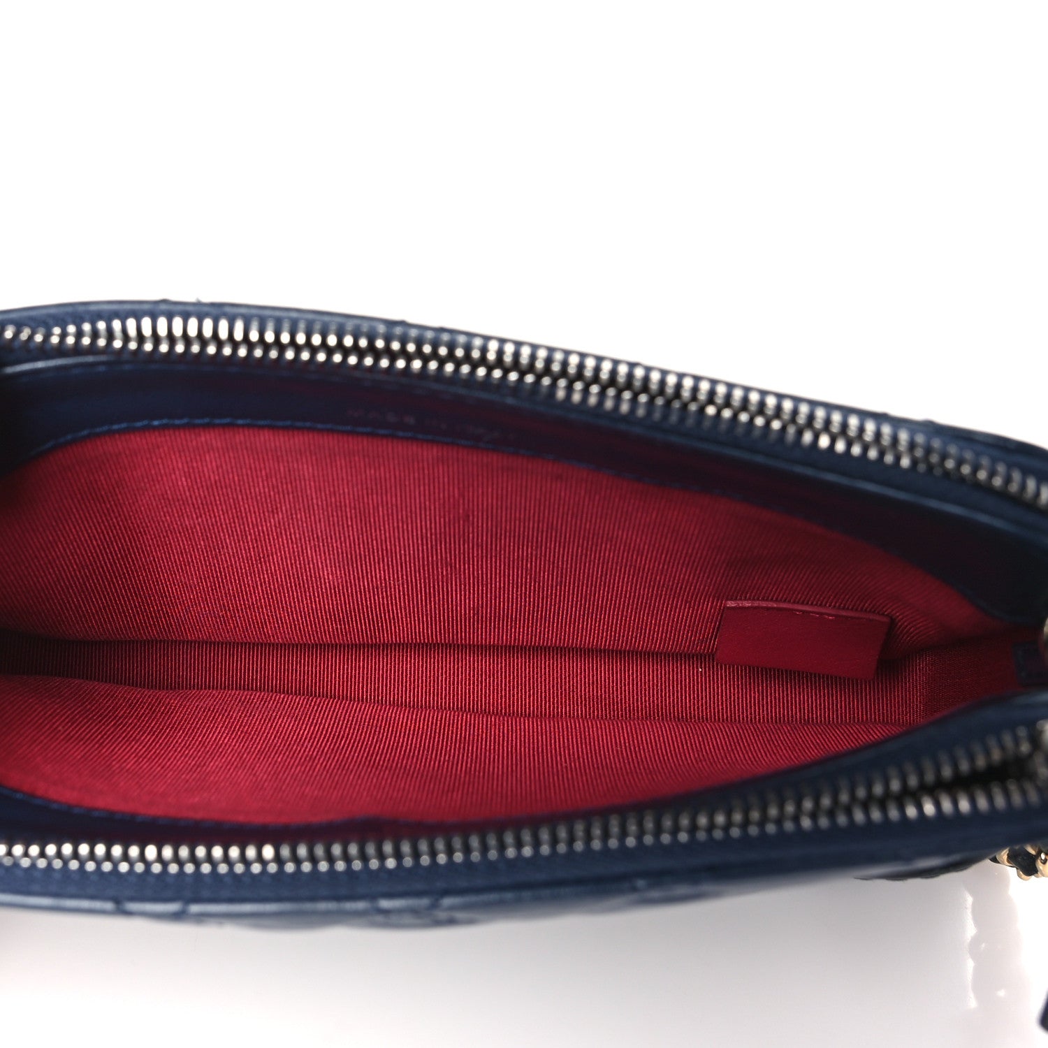 Chanel Aged Calfskin Quilted Small Gabrielle Clutch With Chain Navy Black 5 of 11