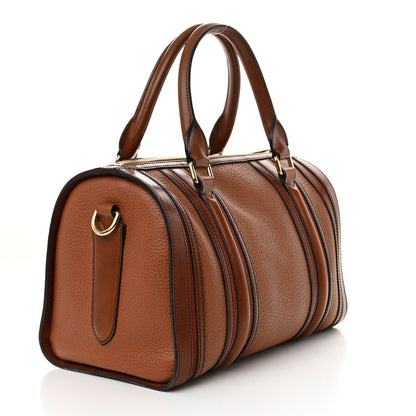 Burberry Grainy Calfskin Medium Alchester Bowling Bag Brown 3 of 13
