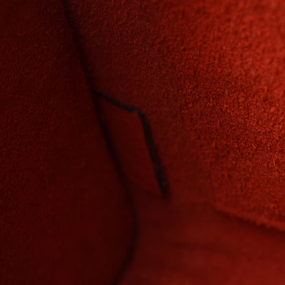 Celine Drummed Calfskin Nano Luggage Vermillion 8 of 12