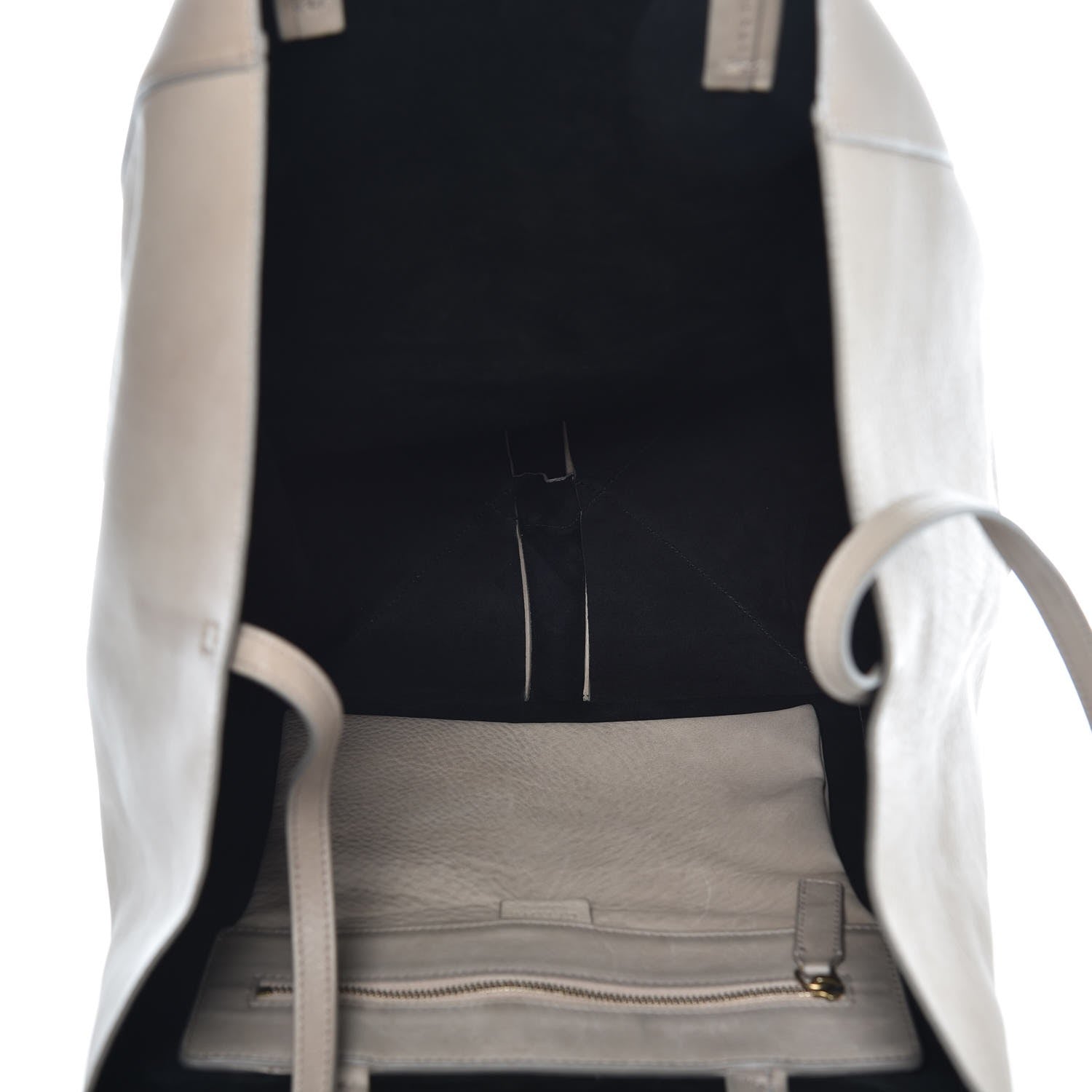 Celine Lambskin Horizontal Cabas Beige 5 of 16