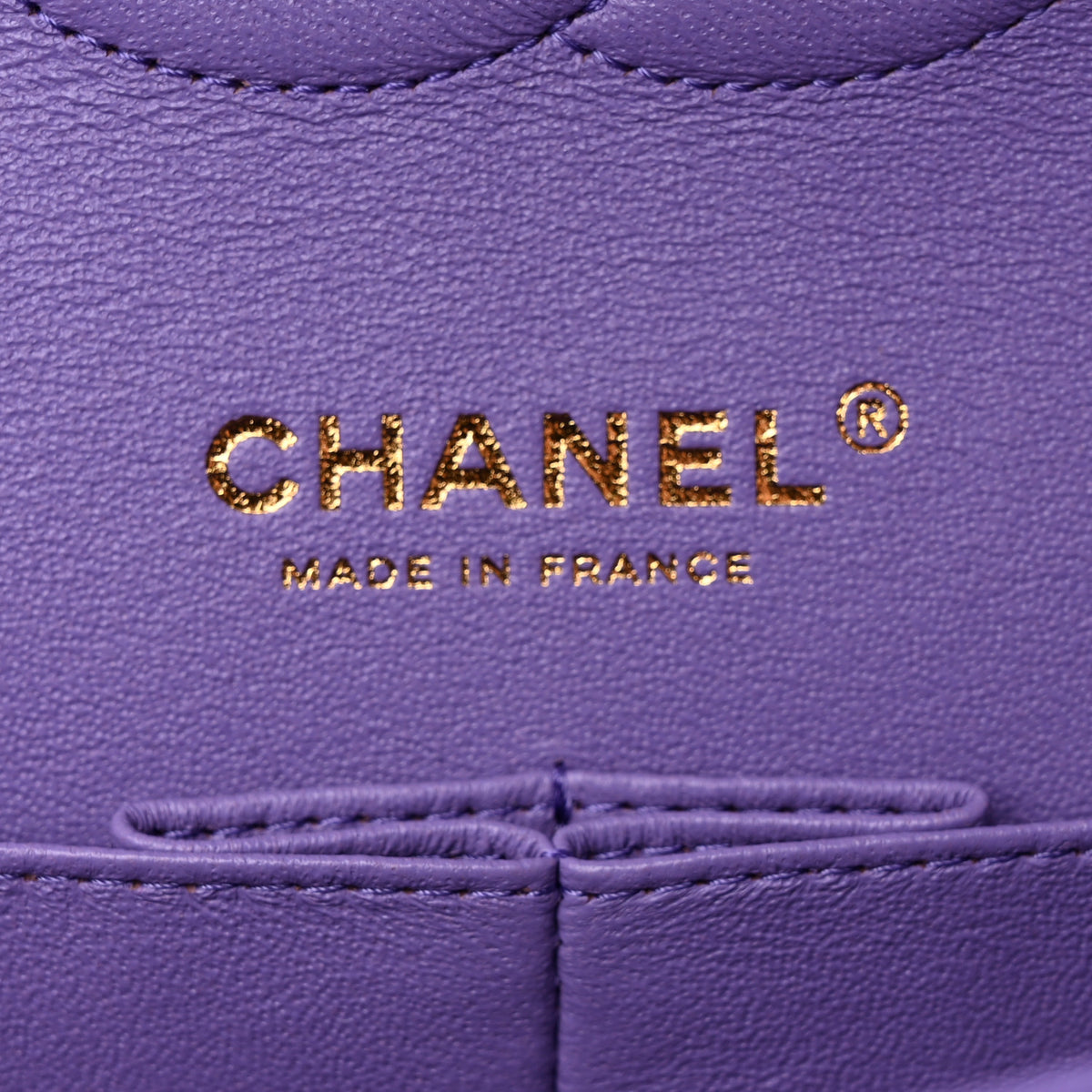 Chanel Caviar Quilted Medium Double Flap Purple 6 of 11