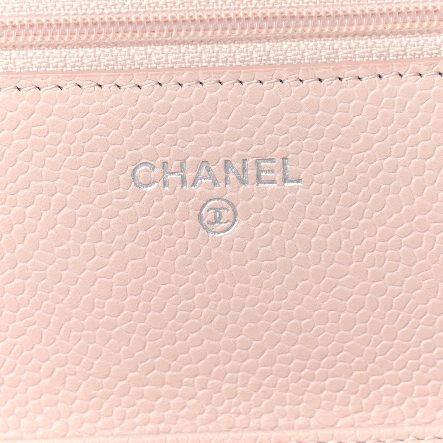 Chanel Caviar Quilted Wallet On Chain WOC Light Pink 5 of 10